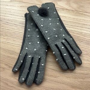 2 Chic Womens Tweed Gloves